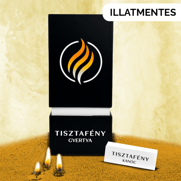 Illatmentes - TISZTAFÉNY Gyertya - Arany