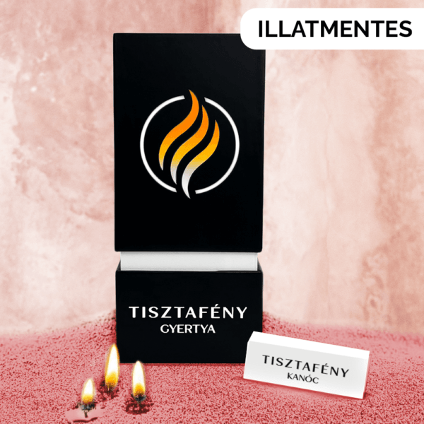 Illatmentes - TISZTAFÉNY Gyertya - Piros